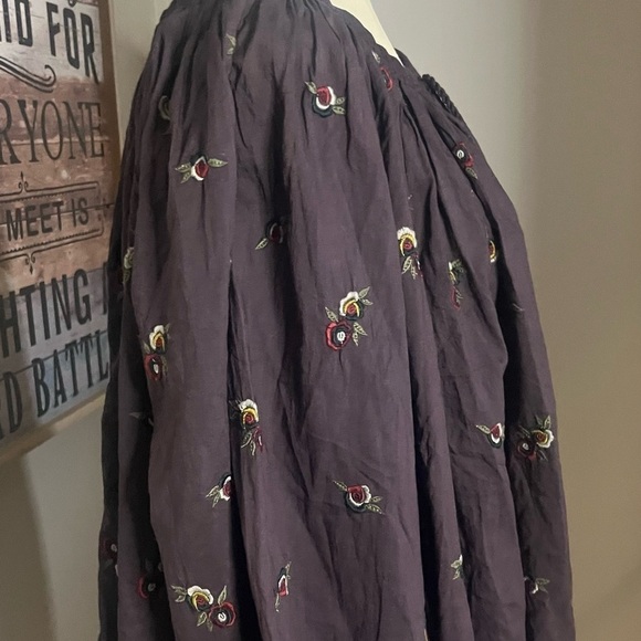 Boho embroidered pheasant blouse by Kyla Seo hand embroidered NWT - Picture 9 of 16